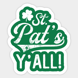 St Pat's Y'all Sticker